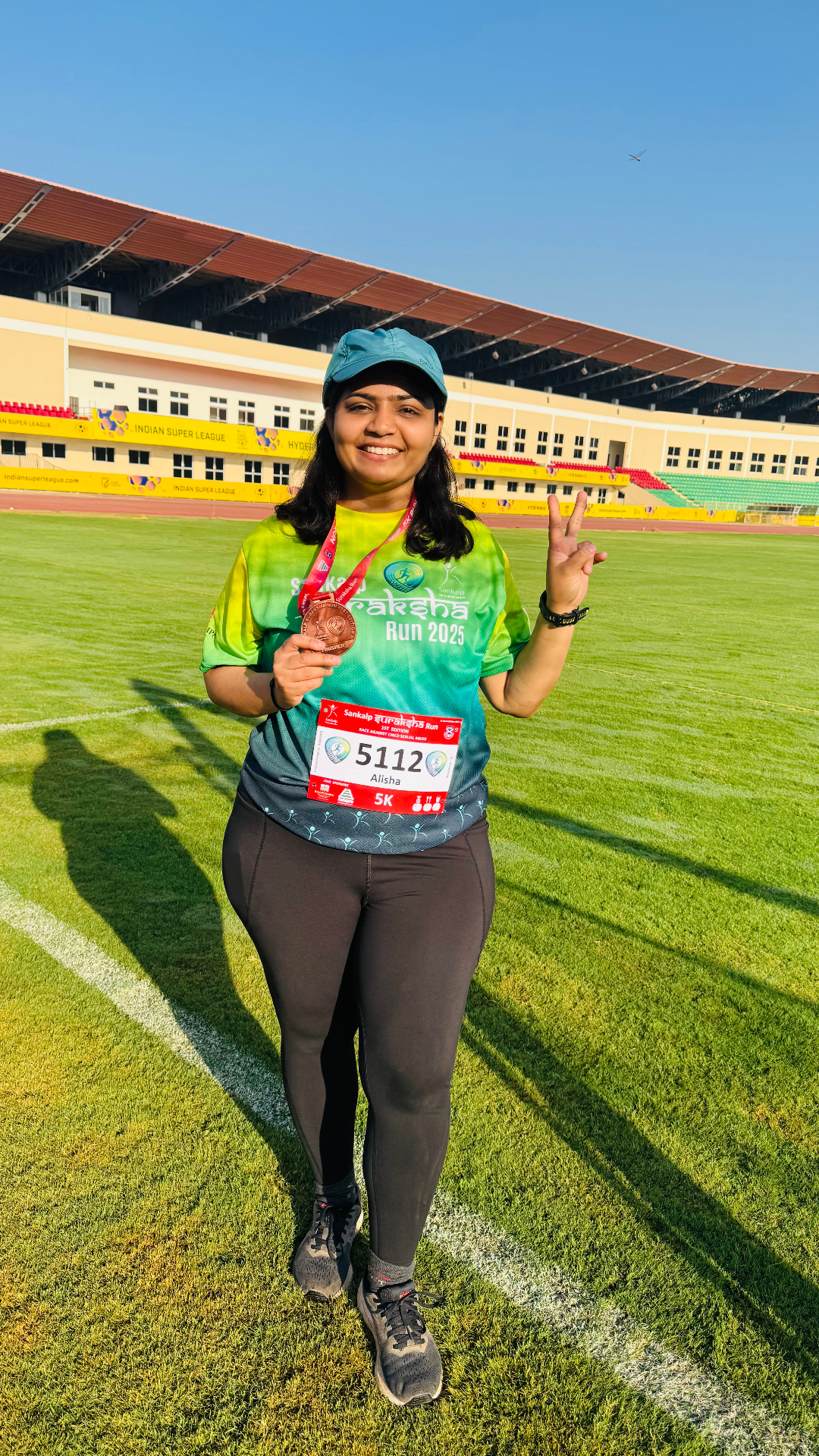 Alisha at the Sankalp Suraksha Run 2025